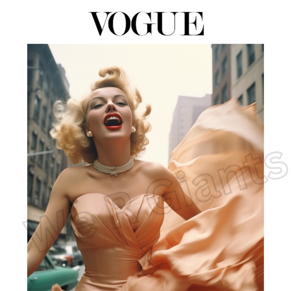 Vogue Magazine Poster, Preppy Wall Art, Trendy Wall Art, Retro Fashion Art Print